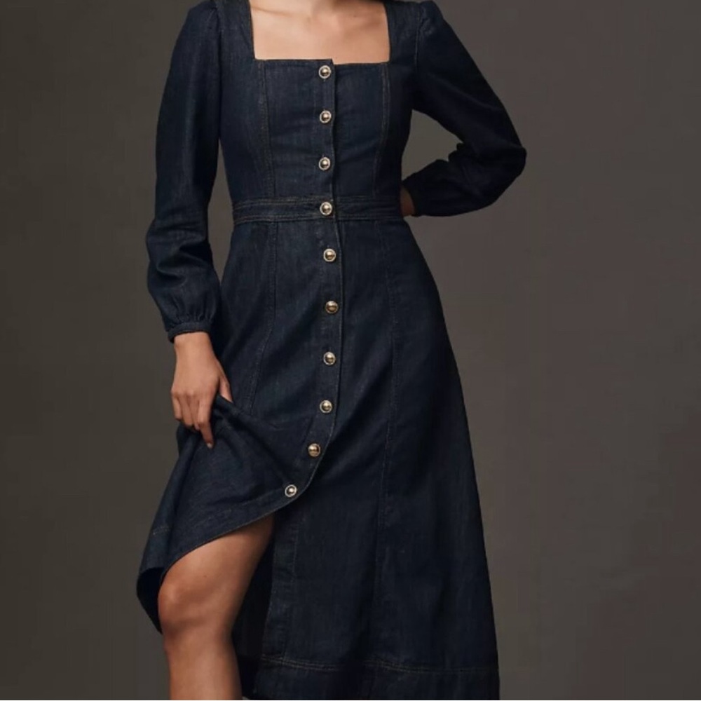 Reformation Celeste Denim Maxi Dress